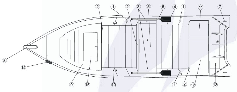 Planta do Barco Fluvimar Boto Standard